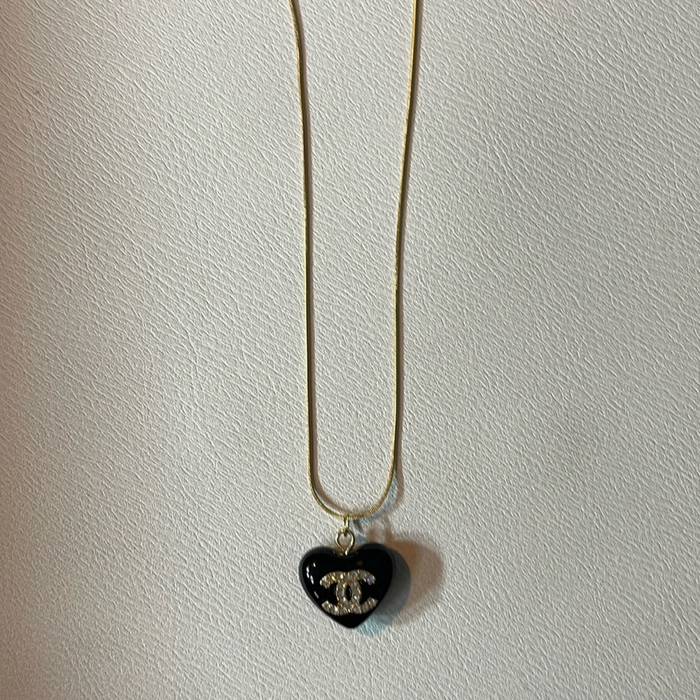 Cc Charms With Unbranded Stainless Steel Chain Preowned